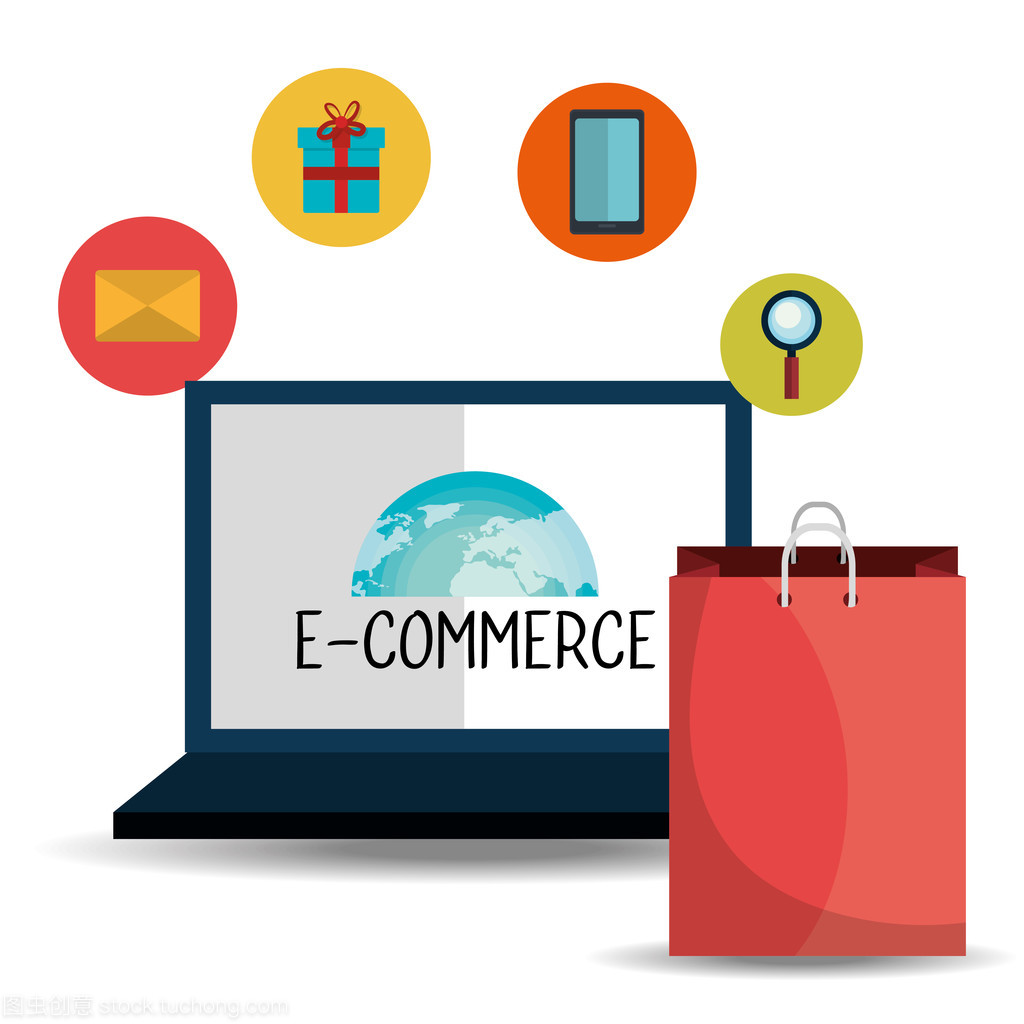 电子商务,购物和营销设计